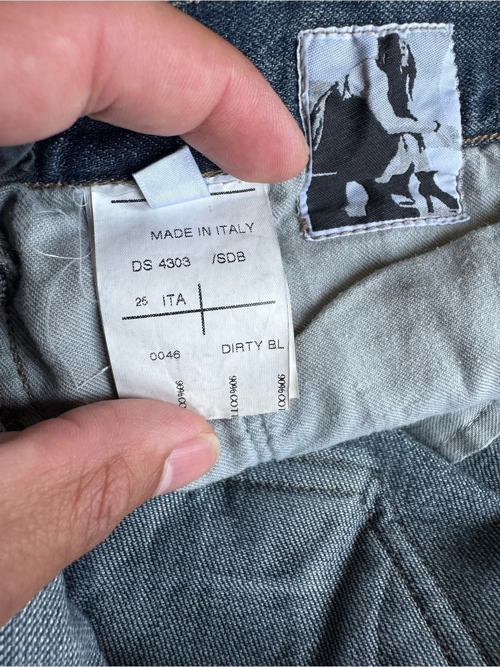 Women’s size 25 OLMAR MIRTA x DRKSHDW x Rick Owens Dustulator Sprial  Cut jeans.